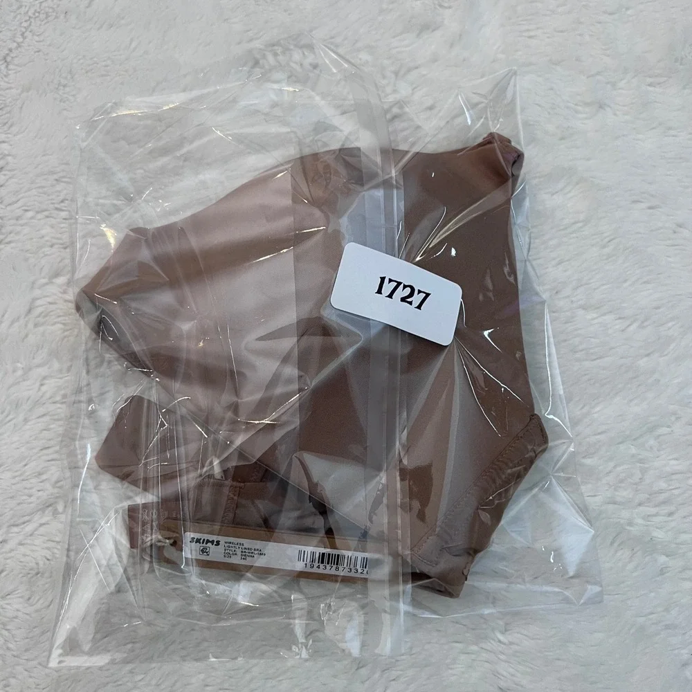 Skims Women's Wireless Lightly Lined Bra Sienna Brown BR-WRL-1889 Size 34C NWT - Picture 11 of 11